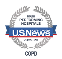 U.S. News and World Report-- High performing in COPD Care 