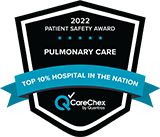 Top 10% in Nation for Pulmonary Care Patient Safety